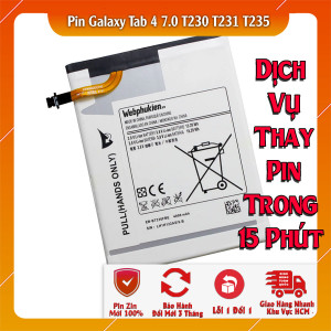 Pin Webphukien cho Samsung Galaxy Tab 4 7.0 Việt Nam T230 T231 T235 - EB-BT230FBE 4000mAh